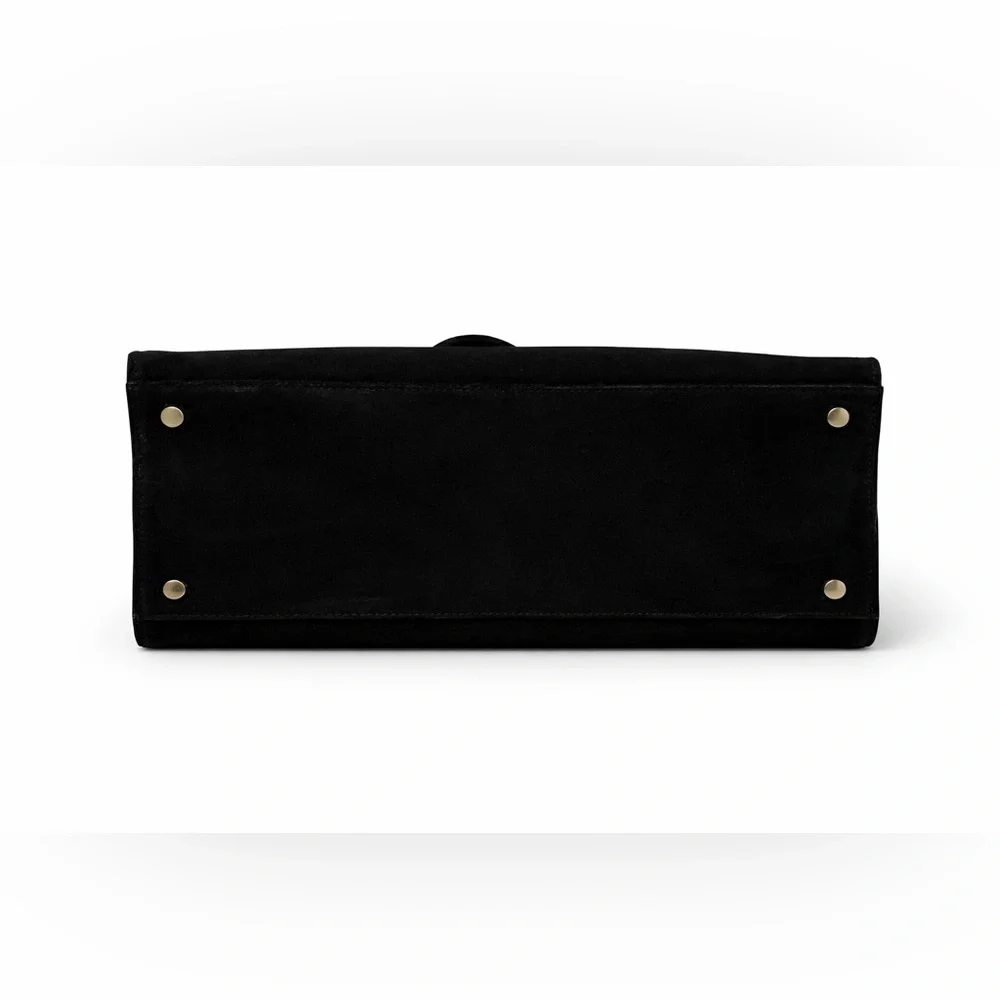 Claudia Firenze Black Suede Tote Bag - Picture 4 of 5
